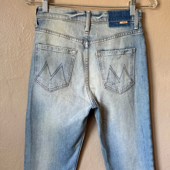 Mother Superior The Tomcat Ankle Light Blue Jeans Size 25 - Picture 4 of 8